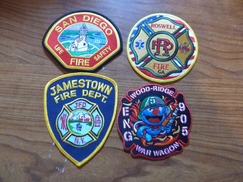 Four fire patches - , lot
